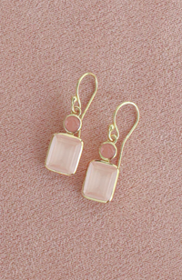 Rosie Earring - Guava Quartz