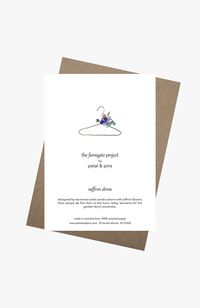 Saffron Dress Greeting Card