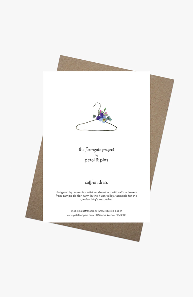 Saffron Dress Greeting Card