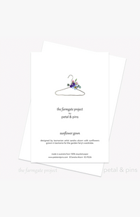 Sunflower Gown Greeting Card