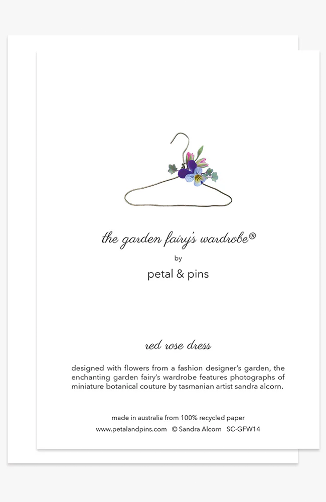 Red Rose Gown Greeting Card