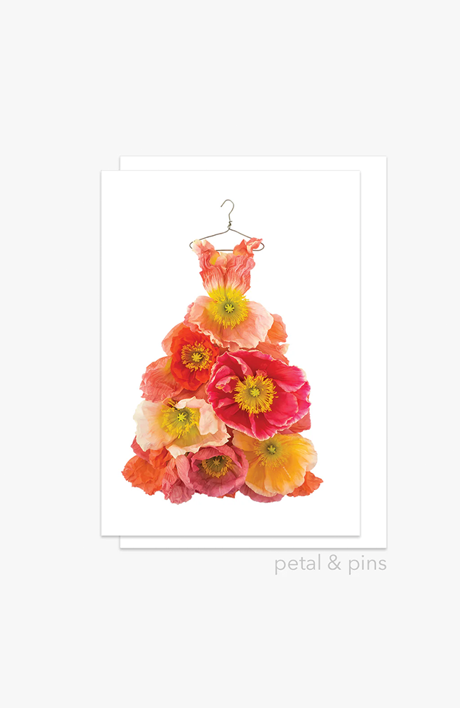 Poppy Dress Greeting Card