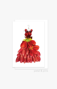 Dahlia Dress Greeting Card