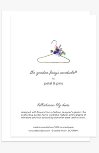 belladonna Lily Dress Greeting Card