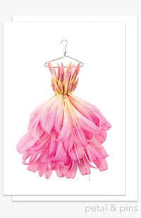 belladonna Lily Dress Greeting Card
