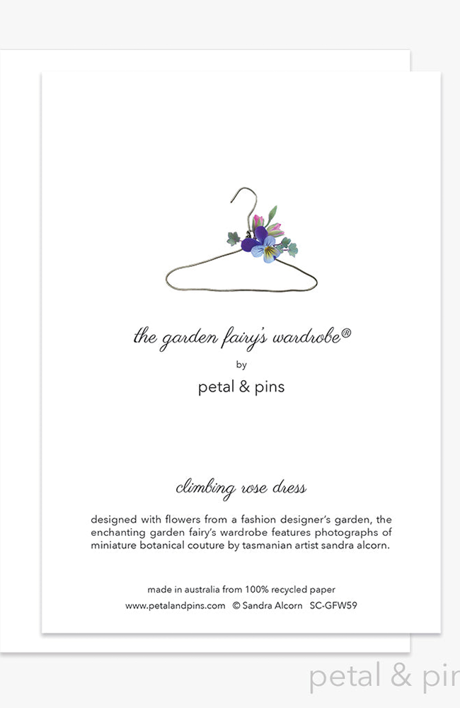 Aquilegia & Rose Dress Greeting Card