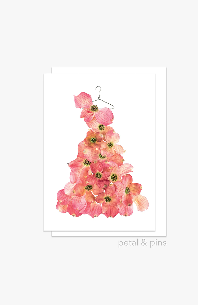 Dogwood Dress Greeting Card