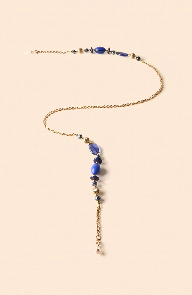 Sunglass Chain - Bold Blue Beads