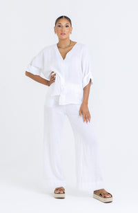 Blake Linen Shirt - White