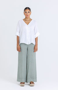 Bowie Linen Pant - Sage