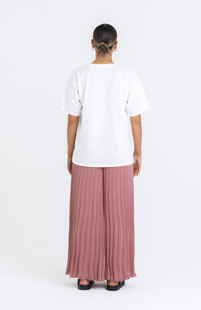 Brooklyn Pleat Pant - Rose