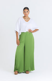 Brooklyn Pleat Pant - Olive