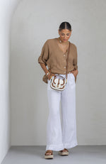 Blake Linen Shirt - Safari