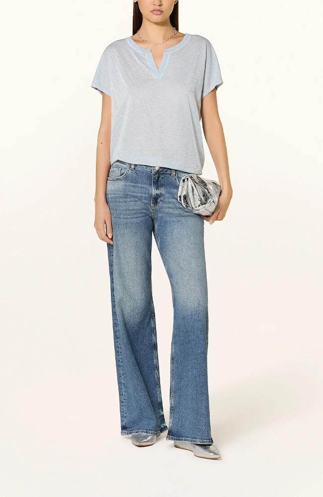 Kilana SS Blouse - Skyway