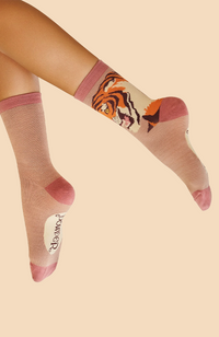 Thrill of the Tiger Ankle Socks