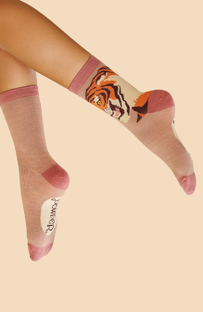 Thrill of the Tiger Ankle Socks