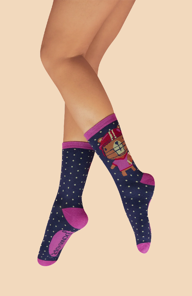 Quarterback Socks - Navy