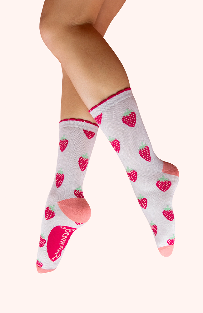 Ankle Socks - Succulent Strawberries/Cream