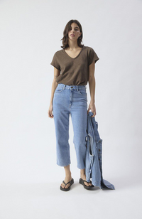 Sonoma V-Neck Tee - Vintage Chestnut