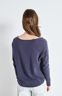 Sonoma L/S Tshirt - Vintage Navy Blue