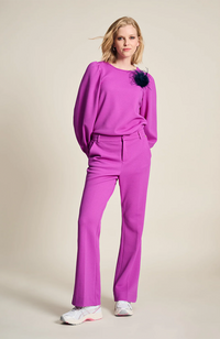 Wide Leg Cactus Pants - Pink