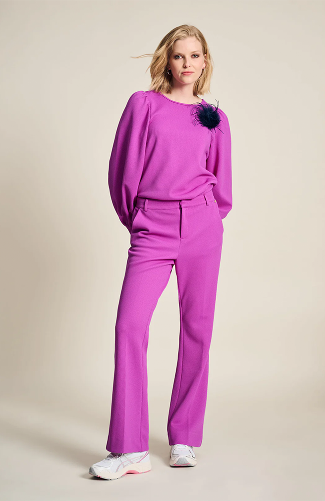 Wide Leg Cactus Pants - Pink