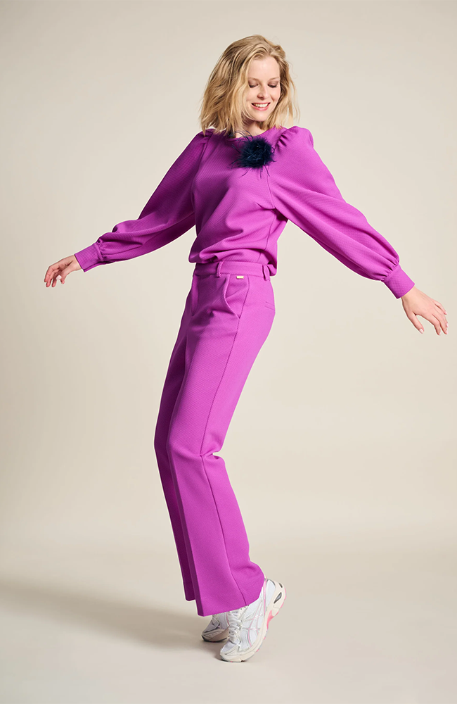 Wide Leg Cactus Pants - Pink