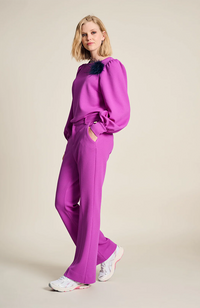 Wide Leg Cactus Pants - Pink