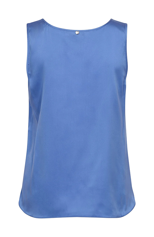 Astrid V-Neck Silk Tank - Ultramarine