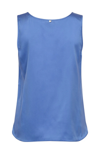 Astrid V-Neck Silk Tank - Ultramarine