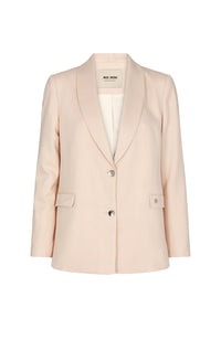 Bena Herring Check Blazer - Silver Pink