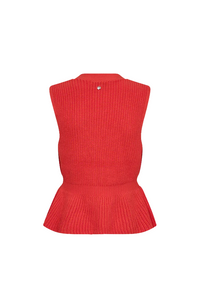 Herbi Knit Vest - Spicy Orange