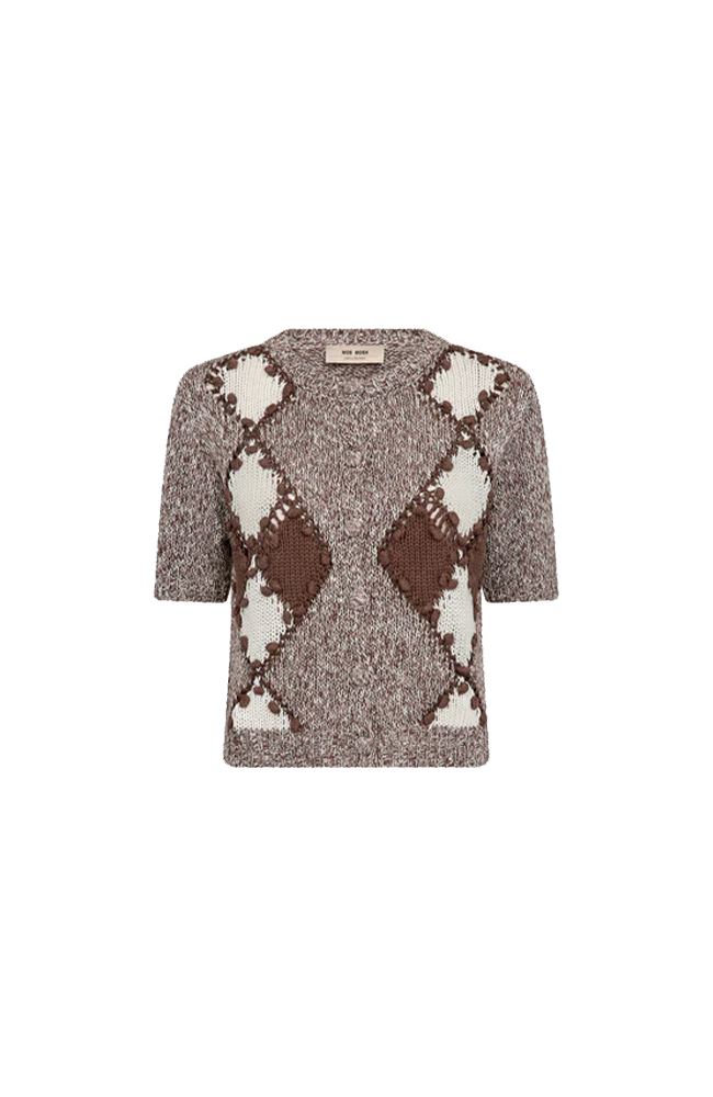 Elio Knit Cardigan - Coffee Quartz