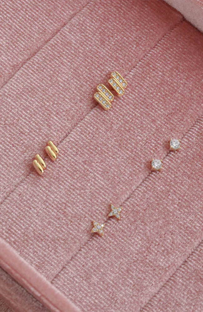 Lumi Stud Earrings - Gold