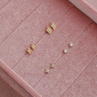Shine Stud Earrings - Gold