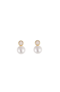 Aquatic Pearl Earring - Gold