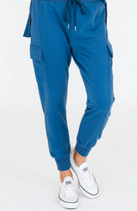 Clare Cargo Sweat Jogger - Midnight