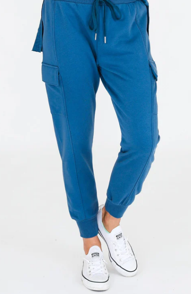 Clare Cargo Sweat Jogger - Midnight