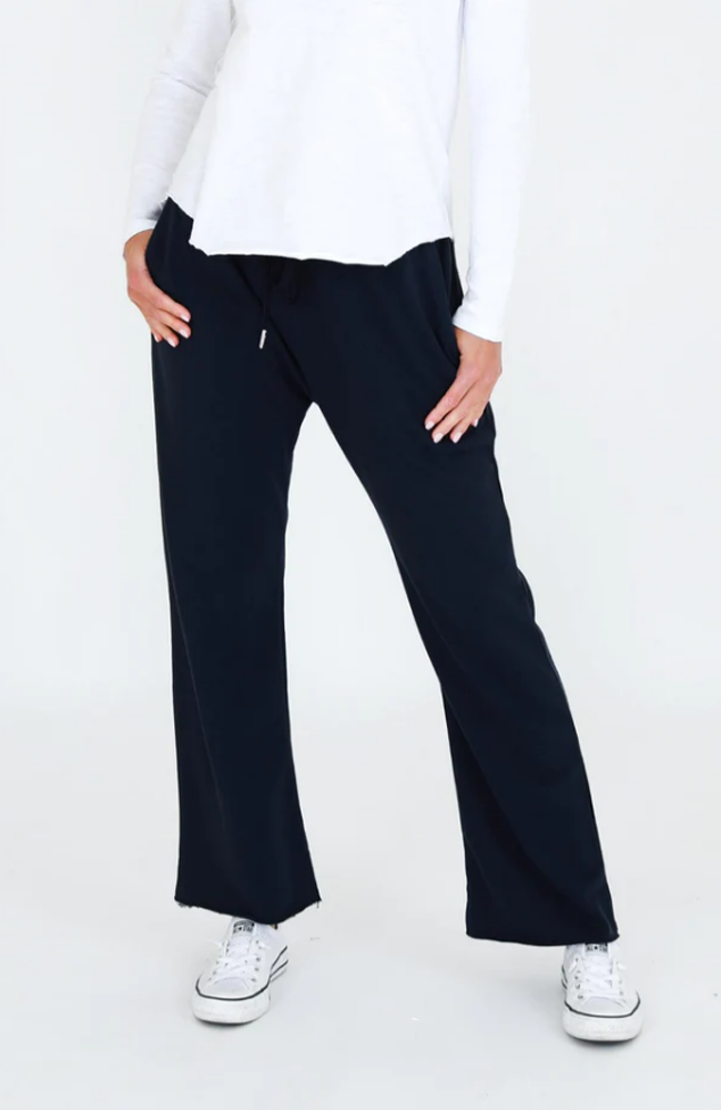 Flinders Wide Leg Sweat Jogger - Ink