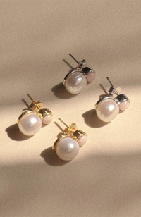 Aquatic Pearl Earring - Gold