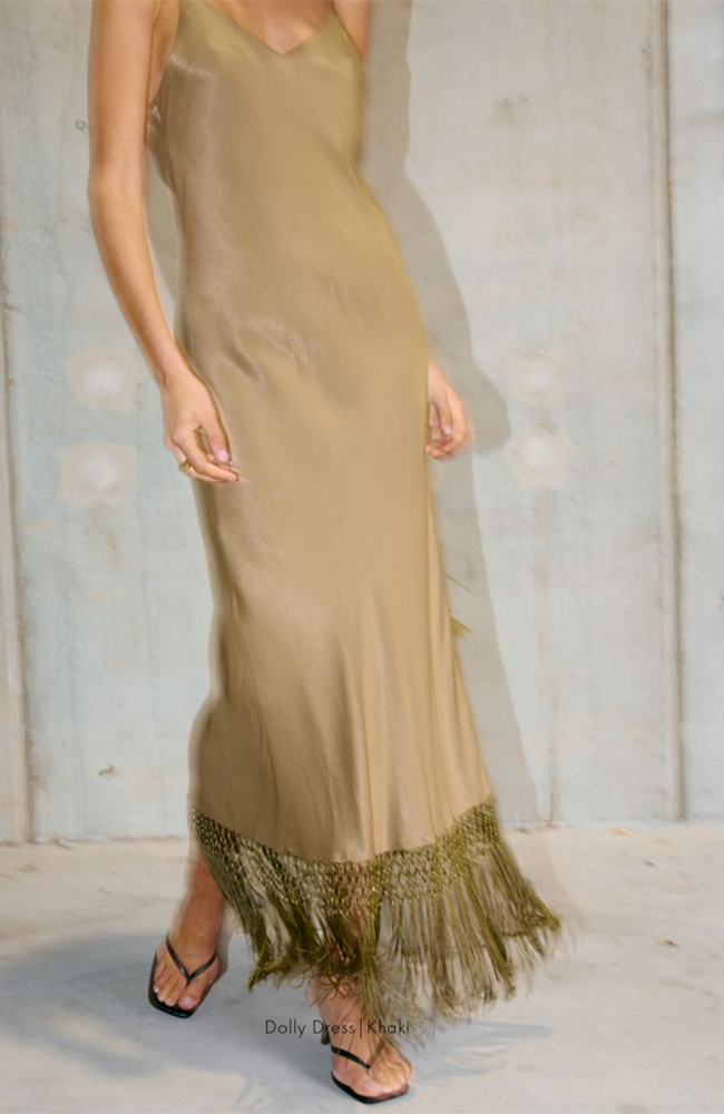 Dolly Dress - Khaki