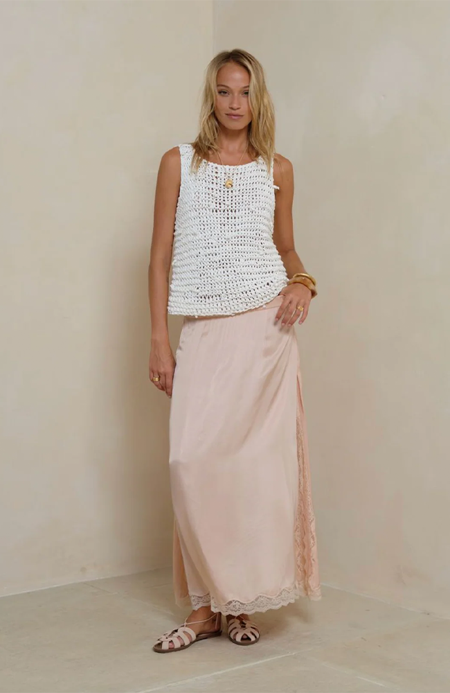 Patti Lace Skirt - Rose Quartz