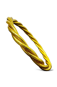 Budhist Temple Bangle Twist - Gold