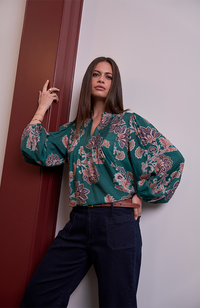 Versailles Blouse - Evergreen