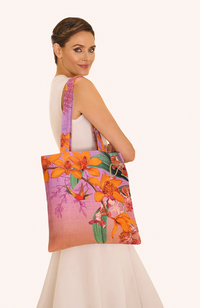 Canvas Tote Bag - Botany Bliss - Lavender