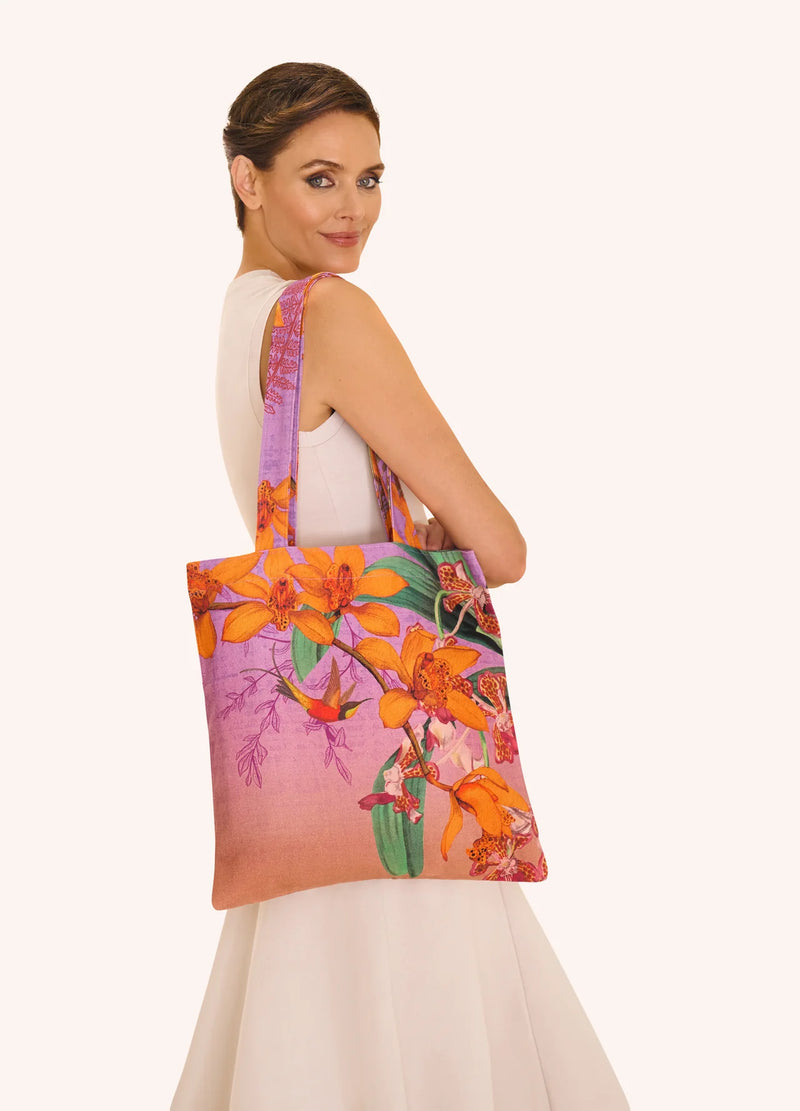 Canvas Tote Bag - Botany Bliss - Lavender