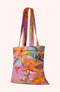 Canvas Tote Bag - Botany Bliss - Lavender