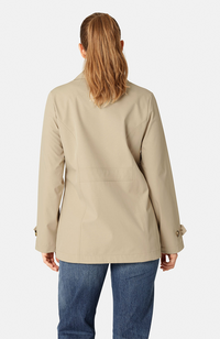 Rain Peacoat - White Pepper