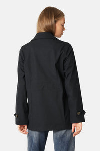 Rain Peacoat - Dark Indigo