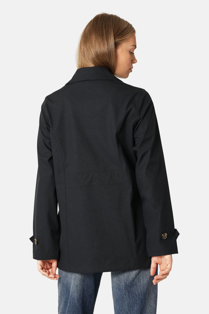 Rain Peacoat - Dark Indigo
